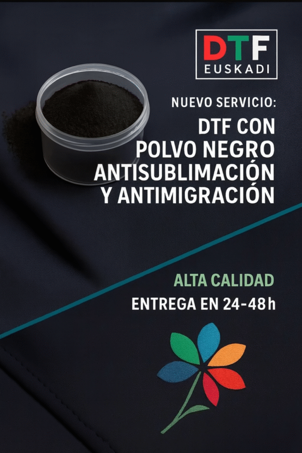 Poliamida Negra DTF – Metros Extra Antimigración