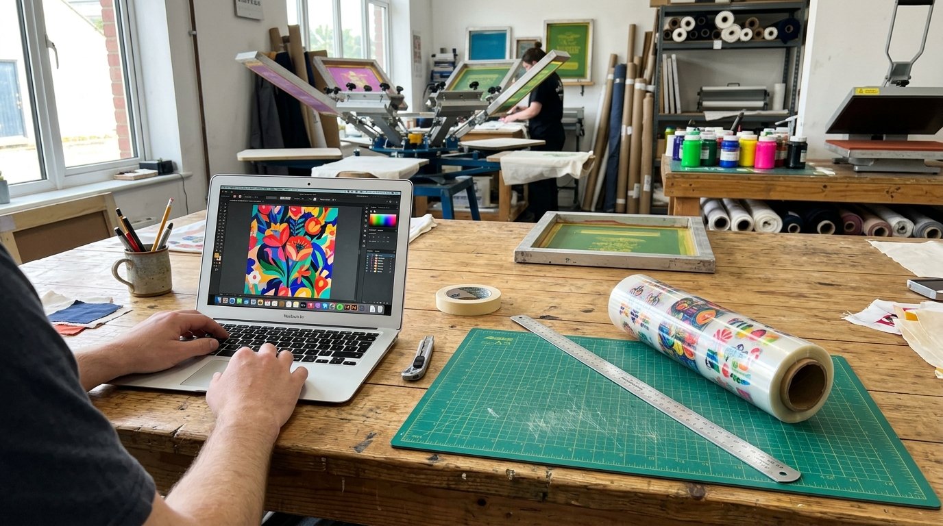 Preparación de archivos DTF vectoriales para impresión textil en bobina continua